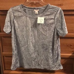 BP Pale Blue Velvet Shirt